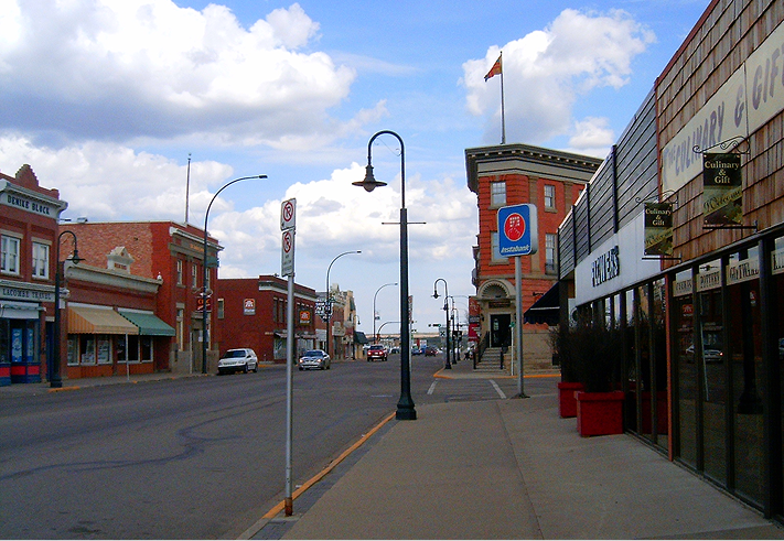 Lacombe city view