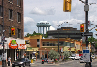 Sudbury city view